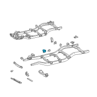 OEM 1996 Toyota Tacoma Mount Bracket Diagram - 51705-35110