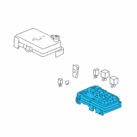 OEM Pontiac Block Asm-Engine Wiring Harness Junction Diagram - 25825002