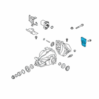 OEM Toyota GR Supra Rear Mount Diagram - 41651-WAA02