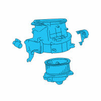 OEM Toyota 4Runner Blower Assy, Heater, Front Diagram - 87130-35120