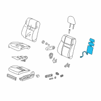 OEM Honda CR-V Heater Complete Left, Front Diagram - 81524-T0A-L81