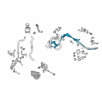 OEM 2011 Infiniti M56 Power Steering Tube Assembly Diagram - 49726-1MC1A