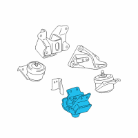 OEM Toyota FJ Cruiser Rear Mount Diagram - 12371-31051