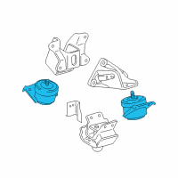 OEM 2011 Toyota 4Runner Front Mount Diagram - 12361-31290