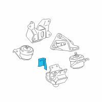 OEM 2017 Toyota 4Runner Rear Mount Insulator Diagram - 12391-31020