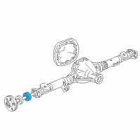 OEM Ford E-150 Club Wagon Axle Shaft Bearing Diagram - E3TZ-1225-AA