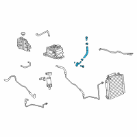 OEM 2005 Chevrolet Silverado 1500 Hose-Generator Cooling Inlet Diagram - 12573420