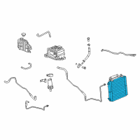 OEM 2006 Cadillac Escalade EXT Radiator Asm-Generator Control Module Coolant Diagram - 15077163