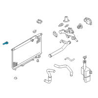 OEM Hyundai XG350 Bracket Assembly-Radiator Mounting, Upper Diagram - 25333-39800