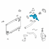 OEM 2004 Hyundai XG350 Housing Assembly-THERMOSTAT Diagram - 25620-39521