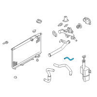 OEM 2002 Hyundai XG350 Hose-Radiator To Reservoir Diagram - 25451-39010