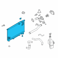 OEM 2005 Hyundai XG350 Radiator Assembly Diagram - 25310-39500