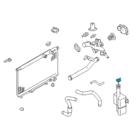 OEM 1996 Hyundai Elantra Cap-Radiator Reservoir Diagram - 25441-3C020