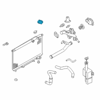 OEM Hyundai XG300 Gasket-W/Outlet Fitting Diagram - 25612-35511