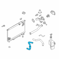 OEM 2003 Hyundai XG350 Hose Assembly-Radaator, Lower Diagram - 25415-39500