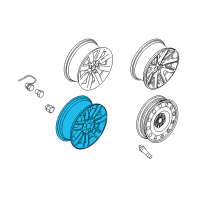 OEM 2016 Ford Flex Wheel, Alloy Diagram - DA8Z-1007-A