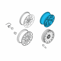 OEM 2012 Ford Flex Wheel, Alloy Diagram - BA8Z-1007-C