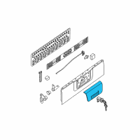 OEM 2006 Nissan Frontier Finisher Assy-Rear Gate Diagram - 90606-EA810