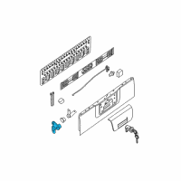 OEM 2020 Nissan Frontier Hinge Assy-Rear Gate, RH Diagram - 93470-ZP51A