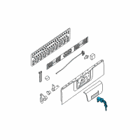 OEM 2014 Nissan Frontier Cylinder Set-Back Door Lock Diagram - K3477-EA80J