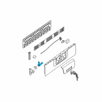 OEM 2006 Nissan Frontier Hinge Assy-Rear Gate, LH Diagram - 93481-EA805