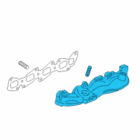 OEM 2014 Chevrolet Cruze Exhaust Manifold Diagram - 55580974