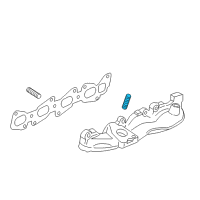 OEM 2015 Chevrolet Cruze Exhaust Manifold Stud Diagram - 55574606