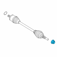 OEM Ford Axle Nut Diagram - KK2Z-00811-A