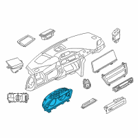 OEM BMW 340i INSTRUMENT CLUSTER Diagram - 62-10-5-A03-A00