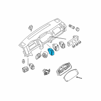 OEM 2012 Nissan Pathfinder Switch Assembly Heat Seat Diagram - 25500-9BH0B