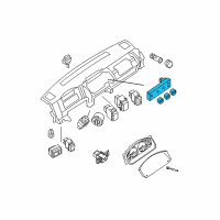 OEM 2015 Nissan Xterra Controller Assy-Air Conditiner Diagram - 27510-9BM1B