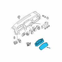 OEM Nissan Frontier Speedometer Instrument Cluster Diagram - 24810-EA01B