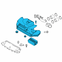 OEM 2019 BMW X6 Intake Silencer Diagram - 13-71-7-848-622