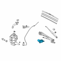 OEM 2021 Lexus ES300h Motor Assembly, FR WIPER Diagram - 85110-33450