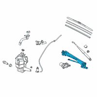 OEM 2019 Lexus ES350 Link Assembly, FR WIPER Diagram - 85150-06250