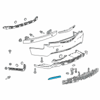 OEM 2015 Cadillac ELR Lamp Asm-Rear Fascia Lower Signal Diagram - 84135079