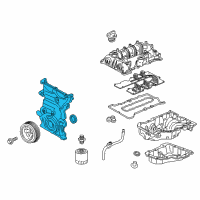 OEM Chevrolet Volt Front Cover Diagram - 12664376