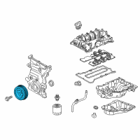 OEM 2018 Chevrolet Volt Vibration Damper Diagram - 12637337