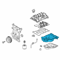 OEM Buick Encore Upper Oil Pan Diagram - 12686797