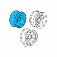 OEM Chevrolet Suburban 2500 Spare Wheel Diagram - 84537173