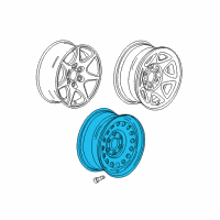 OEM 2007 Cadillac Escalade EXT Spare Wheel Diagram - 9596426