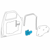 OEM 2010 Jeep Liberty WINDOW REGULATOR Diagram - 68004590AC