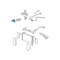 OEM 2021 GMC Sierra 1500 Thermostat Unit Diagram - 12587395