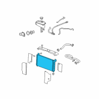 OEM Chevrolet Suburban 1500 Radiator Assembly Diagram - 22840117