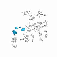 OEM Toyota Yaris Cup Holder Diagram - 55618-52060-B0