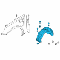 OEM 2017 Kia Optima Guard Assembly-Front Wheel Diagram - 86812A8000