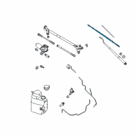 OEM 2012 Nissan Armada Windshield Wiper Blade Assembly Diagram - 28890-ZC31A