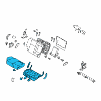 OEM Nissan Murano Cushion Assembly-Rear Seat, RH Diagram - 88300-CB63C