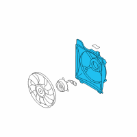 OEM 2010 Hyundai Accent SHROUD-Radiator Diagram - 25350-1E100