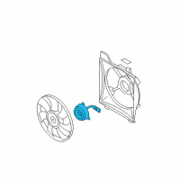 OEM Hyundai Motor-Radiator Cooling Fan Diagram - 25386-1E100